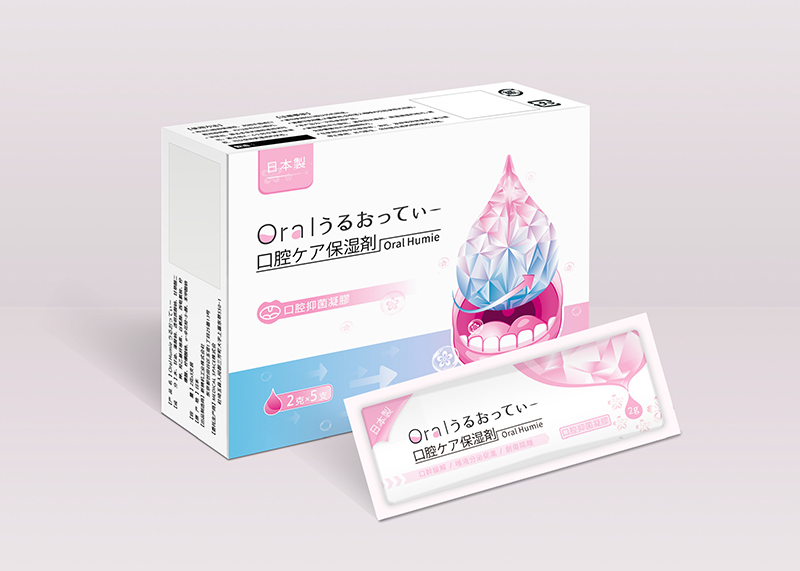 口腔抑菌凝胶包装设计-日系风格