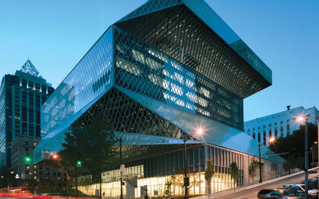 西雅图公共图书馆空间导视设计