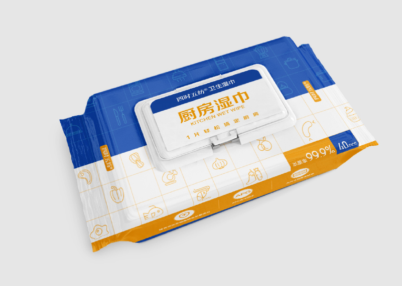 签约青岛国恩四时五纺柔性科技有限公司湿纸巾包装设计!