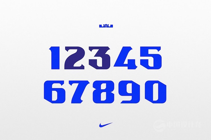耐克LeBron James 个人专属字体